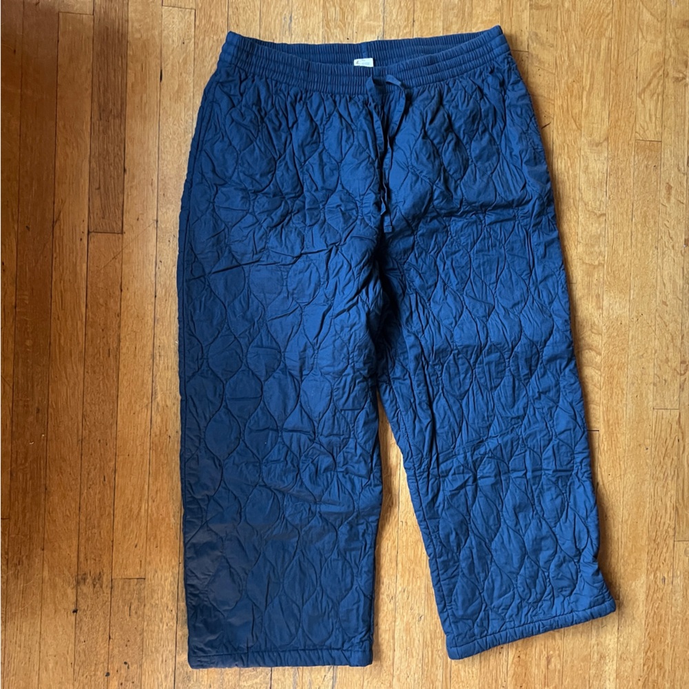 Lucy & Yak Navy Quilted Pants